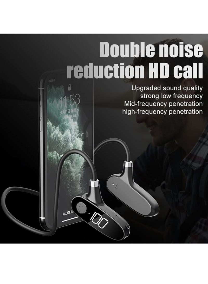 Excefore Bone Conduction Headphones Bluetooth Sports Open Ear Wireless Neckphone Headset Sweatproof With Mic For Cycling Running Driving Gym  - Image 5