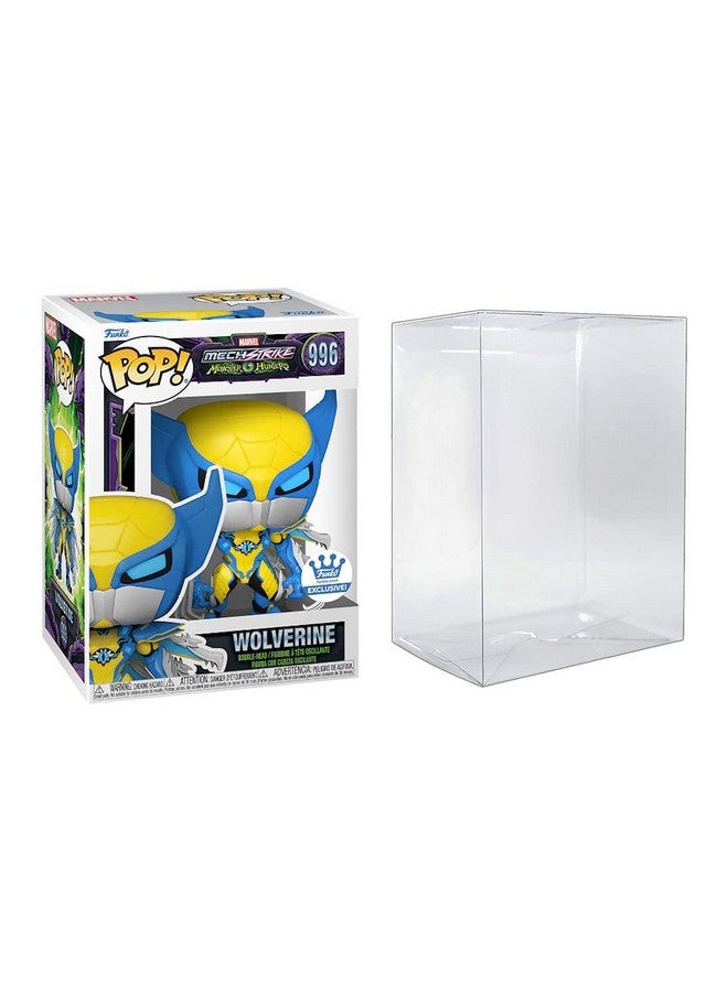 Funko Pop Marvel Mech Strike Monster Hunters Wolverine 996 Box & Protector Include - Image 3