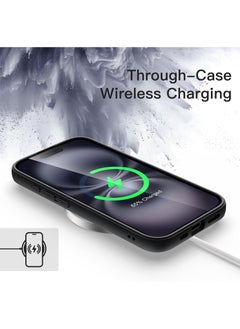 Generic Case for iPhone 16 6.1-Inch, Shockproof Phone Bumper Cover, Solid Color Matte TPU Frame, Anti-Scratch Clear Back (Black)  - Image 3
