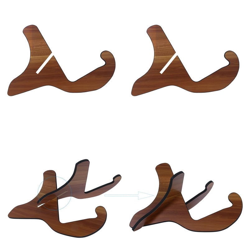 Juarez Guitar Stand Universal Wooden Guitar Stand X-Frame Style Portable Foldable String Instrument Holder with Soft Rubber Covering for Acoustic Classical Bass Guitars JRWGS500 - Image 4