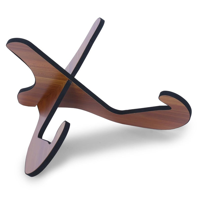 Juarez Guitar Stand Universal Wooden Guitar Stand X-Frame Style Portable Foldable String Instrument Holder with Soft Rubber Covering for Acoustic Classical Bass Guitars JRWGS500 - Image 1