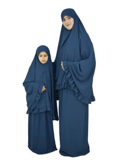 DAMAS COLLECTION Two Piece Islamic prayer dress for girls kids and women -Prayer Clothes for girls and Muslim Women-Prayer Abaya For women and girls kids- Umrah essentials for women -Prayer dress women  - Image 1