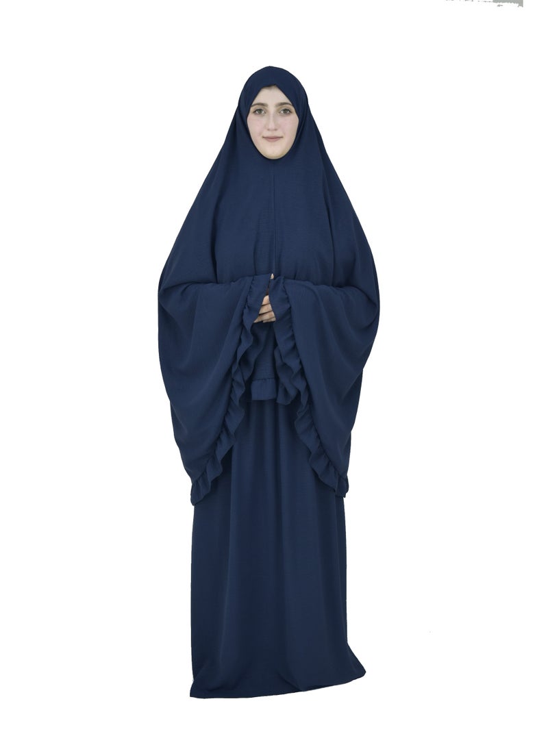  داماس كولكشن طقم صلاة للاطفال والامهات حجاب وتنورة - طقم ملابس الصلاة للبنات والامهات - اسدال  صلاة - لبس صلاة - لباس الصلاة - Image 4