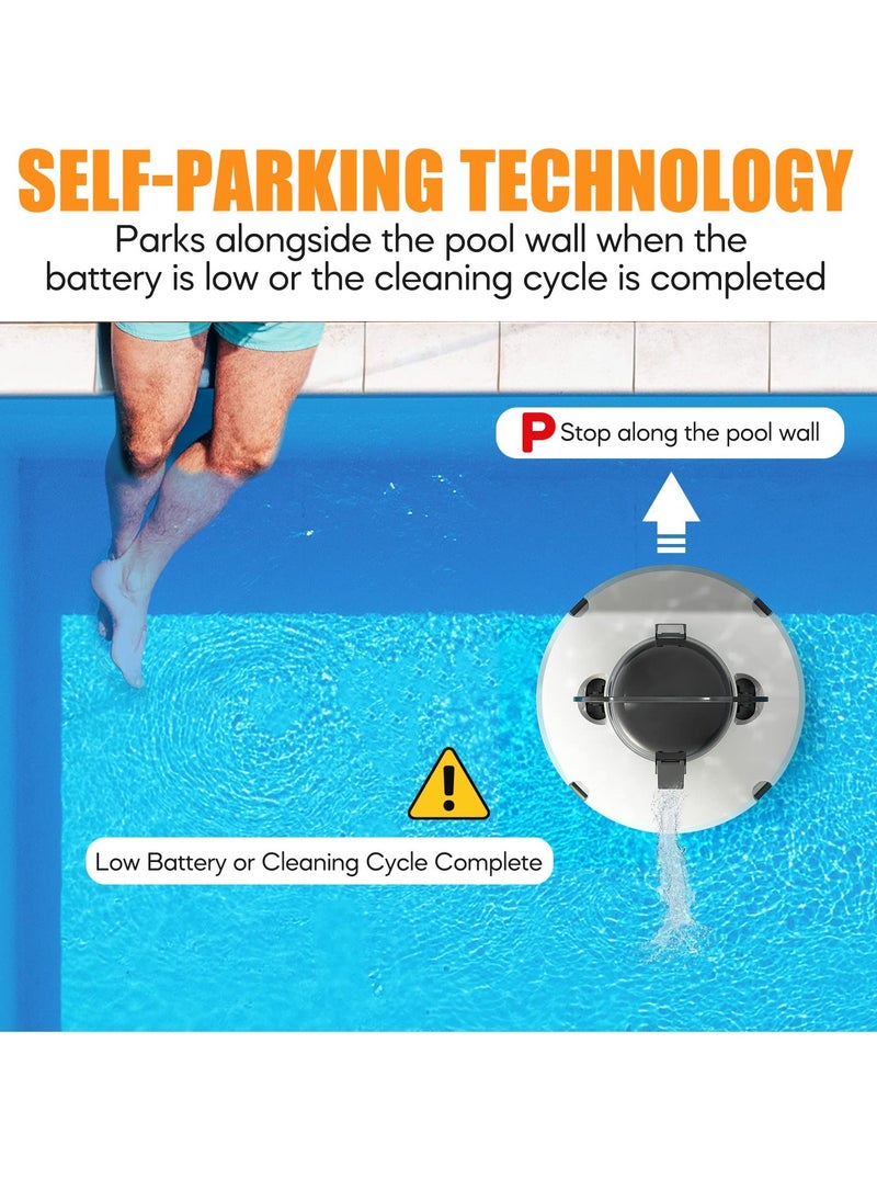 KASTWAVE - Cordless Robotic Pool Cleaner, Pool Vacuum for Above Ground Pool, Dual-Drive Motors, 90-120 Mins Working Time, IPX8 Waterproof, Lightweight, Auto-Dock Technology - Image 1