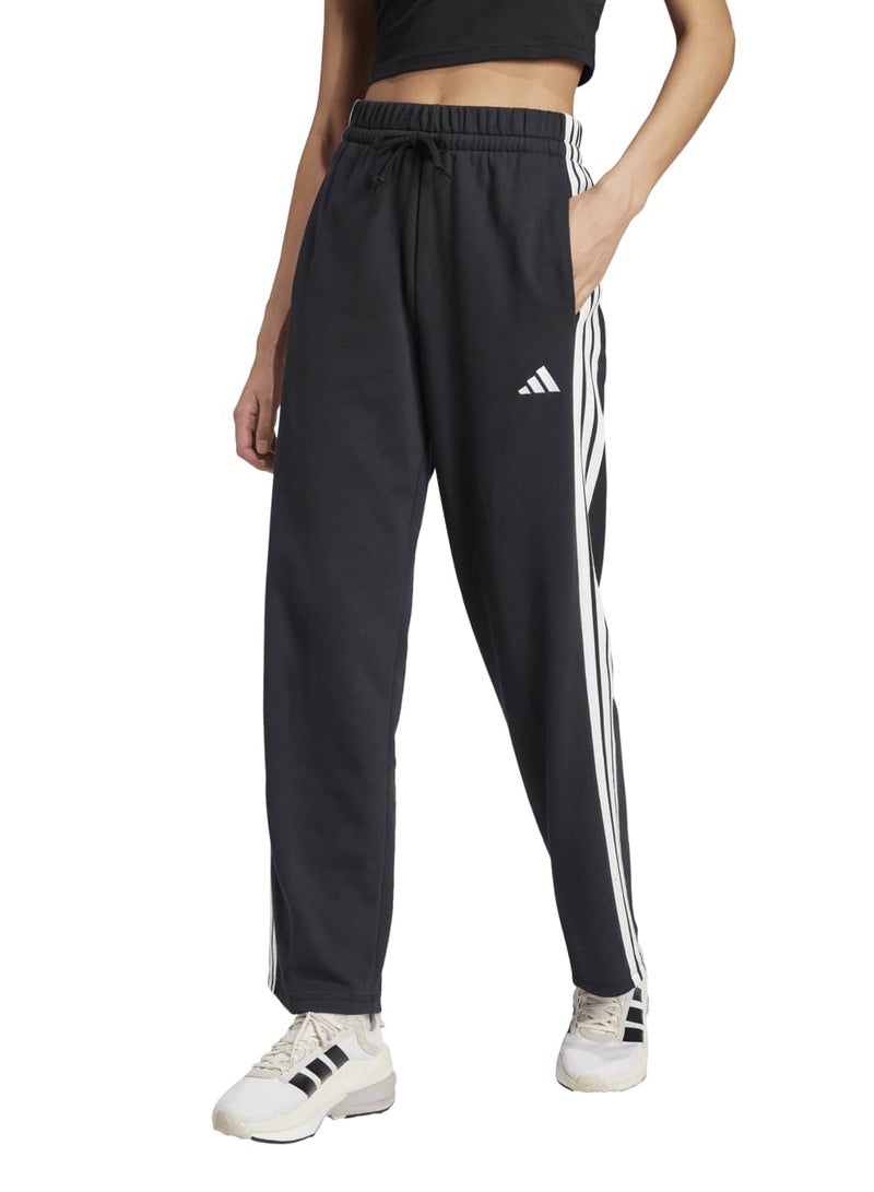 Adidas Essentials 3-Stripes Open Hem French Terry Pants - Image 1