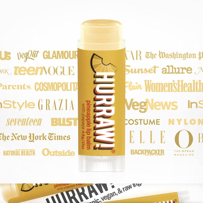 Hurraw! Pineapple Lip Balm, 2 Pack: Organic, Certified Vegan, Cruelty and Gluten Free. Non-GMO, 100% Natural Ingredients. Bee, Shea, Soy and Palm Free. Made in USA - Image 4