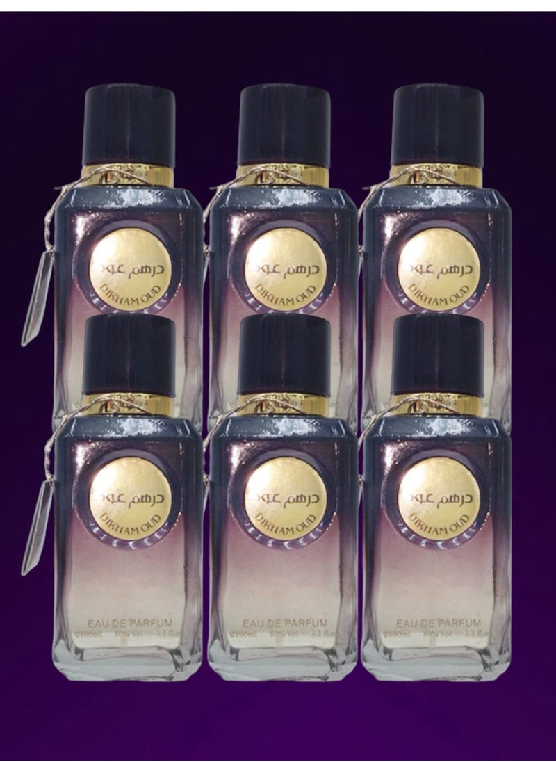 درهم - 6 قطع عطر درهم عود 100 مل EDP - Image 1