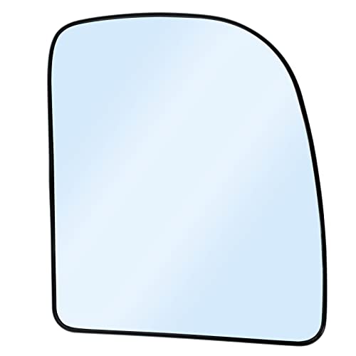 SKARUMMER Passenger Right Side Heated Mirror Glass Replacement for 2002-2014 Ford E150 E250 E350 E450, 2000-2005 Ford Excursion, 1999-2007 Ford F-250 F-350 F-450 F-550 Side View Heated Convex Mirror - Image 1