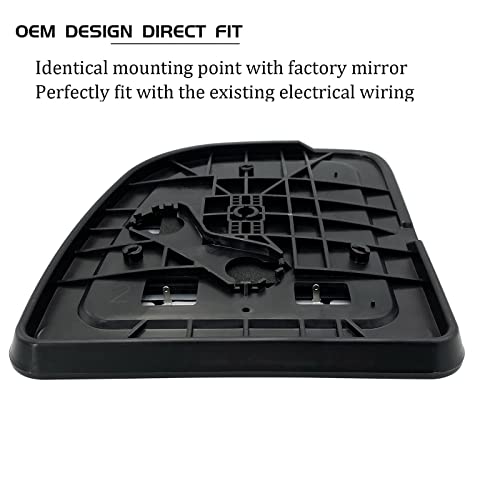SKARUMMER Passenger Right Side Heated Mirror Glass Replacement for 2002-2014 Ford E150 E250 E350 E450, 2000-2005 Ford Excursion, 1999-2007 Ford F-250 F-350 F-450 F-550 Side View Heated Convex Mirror - Image 5