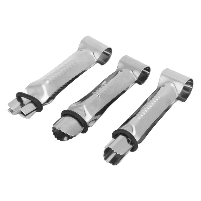 3pcs Stainless Steel Cake Crimper Cake Making Decorating Clamp Mould DIY Baking Tools - Image 5
