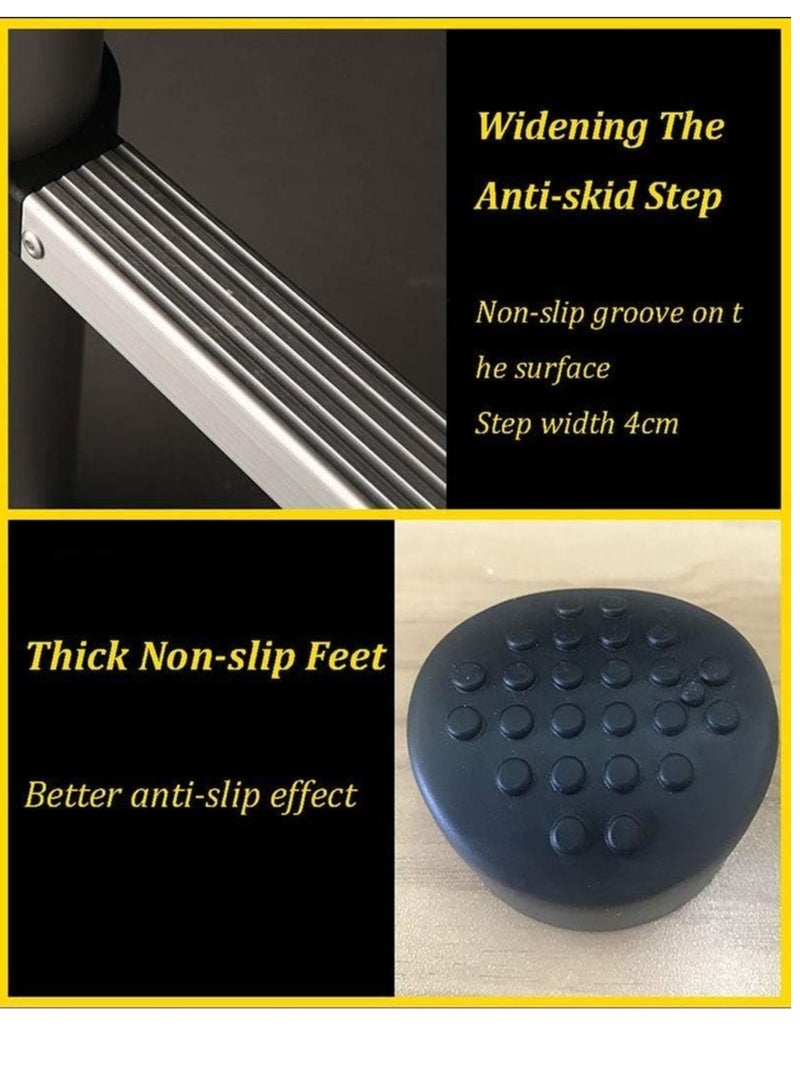 Outdoor telescopic multi-purpose ladder made of aluminum with A-frame design, extendable with wheels, load capacity of 330 pounds, 3.6 meters + 3.6 meters = 7.2 meters (23.6 feet). - Image 2