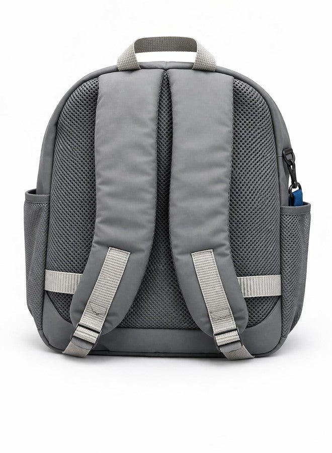 Spytek Fine Bag Kitty Love Cat Themed Backpack, Grey, with Detachable Pouch and Side Bottle Pocket - Image 2
