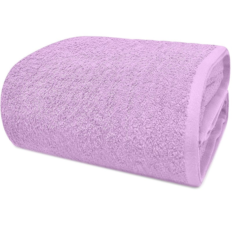 DAN RIVER 100 Cotton Premium Bath Sheets  550 GSM 40x80 Inches Highly Absorbent and Quick Dry Extra Large Luxury Bath Towels  Super Soft Towels for Bathroom Hotel Lavendar Pack of 1
