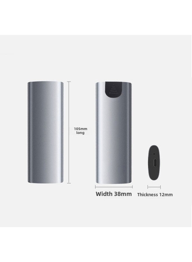 M2 Mobile Hard Disk Box USB NVMENGFF Dual Protocol Type-c External M.2 Solid State Box-Color:Transparent-nvme Single (c-c-a Two-in-one Line) - Image 3