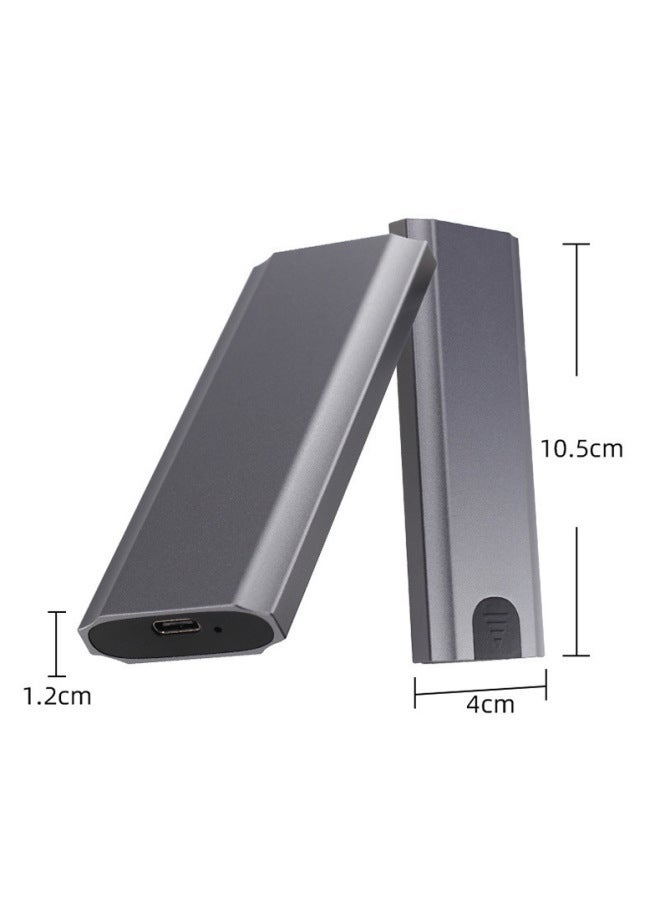 M2 Mobile Hard Disk Box USB NVMENGFF Dual Protocol Type-c External M.2 Solid State Box-Color:Transparent-nvme Single (c-c-a Two-in-one Line) - Image 5