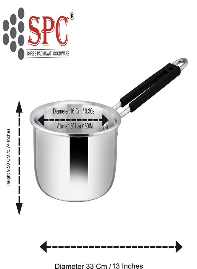 SPC Aluminium Sauce Pan, Thickness 3.25mm, Diameter 16 cm (1.50Ltr) - Image 3