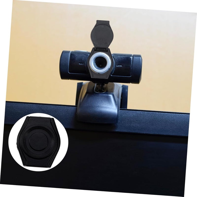 10pcs Webcam Privacy Covers Black Webcam Lens Protective Hoods for and Easy to Install Super Thin Design Safe Material - Image 3