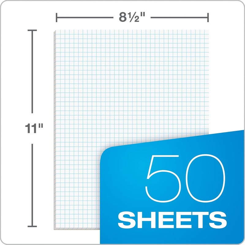Ampad Evidence Quadrille Pad, Size 8-1/2 x 11, White Paper, 4x4 Quad Ruling, 20 Pound Premium Stock Paper, 50 Sheets Per Pad (22-000) - Image 5