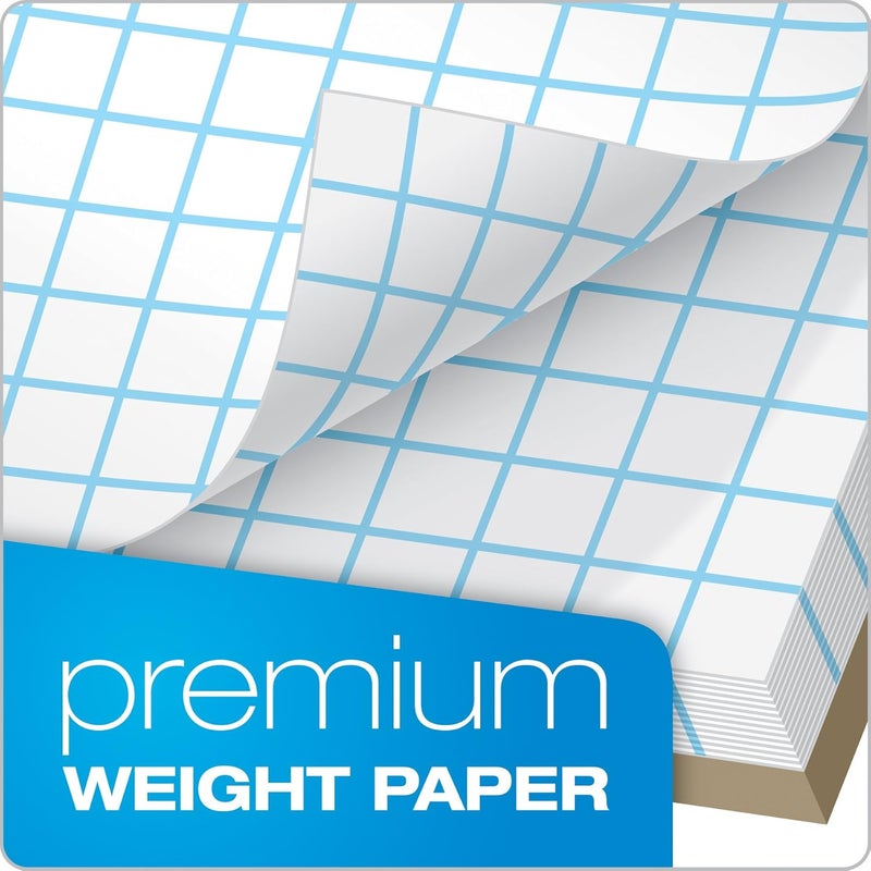 Ampad Evidence Quadrille Pad, Size 8-1/2 x 11, White Paper, 4x4 Quad Ruling, 20 Pound Premium Stock Paper, 50 Sheets Per Pad (22-000) - Image 3