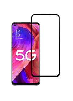 ماركة غير محددة واقي شاشة من الزجاج المقوى متوافق مع هاتف Oppo A93 5G أسود / شفاف 