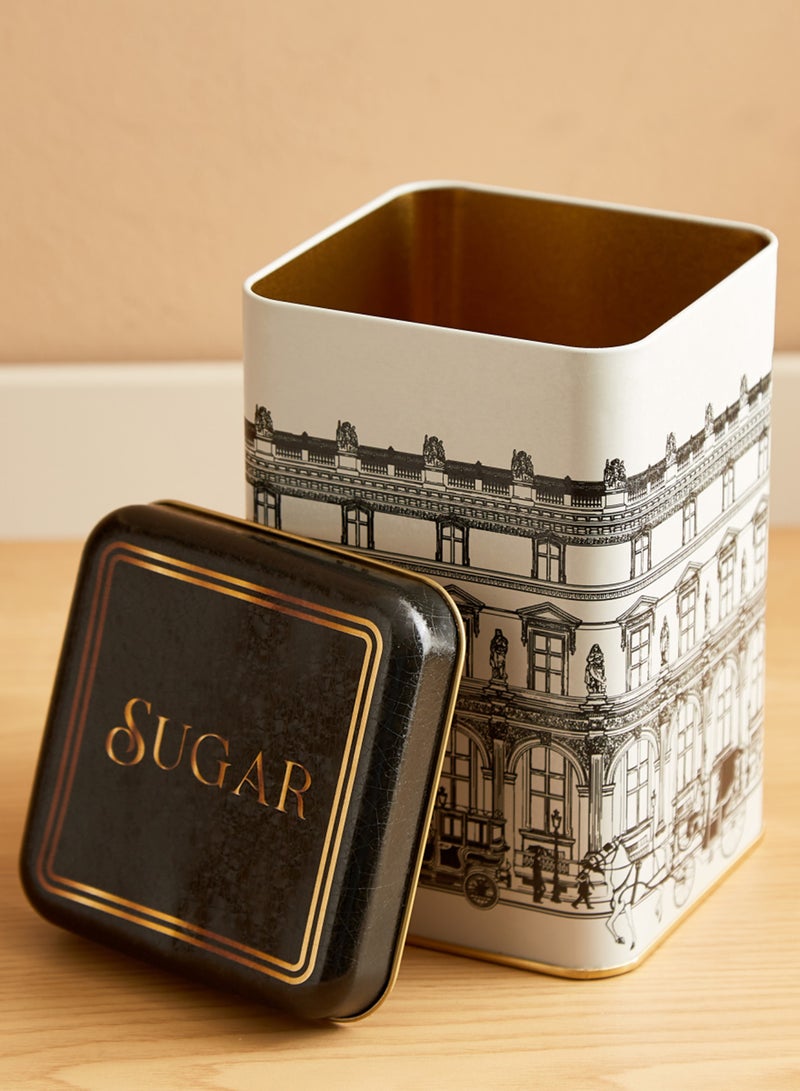 Cuisine Art City Sugar Square Box, 1.9L (105 x 105 x 160 mm) | Stylish Kitchen Storage Container for Sugar, Tea, Coffee & Dry Food Storage - Image 2