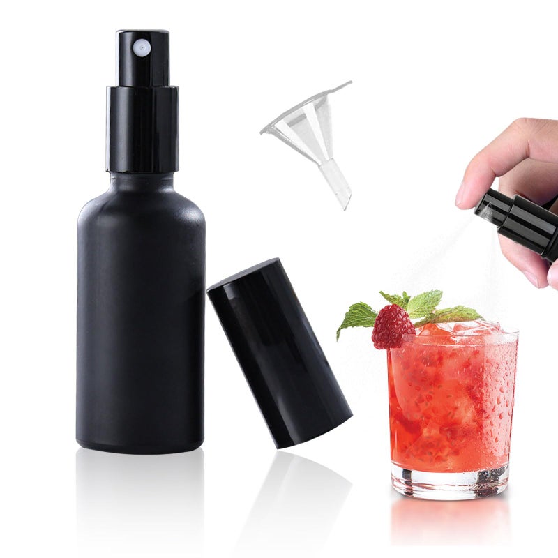 YAFIYGI Atomizer Spray Bottle Coffee Cocktail Atomizer Sprayer 17OZ 50ml with Funnel Vermouth Spritzer Bitters Spray Bottle for Cocktails Portable Perfume Refillable Sprayer Espresso Sprayer Bar