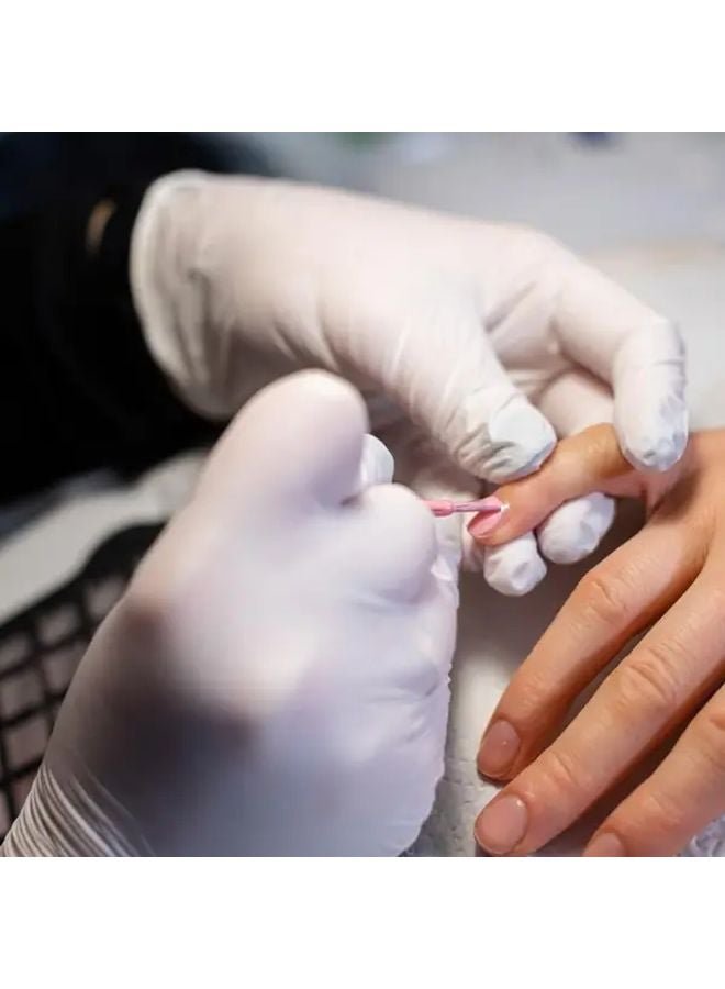 60 Pcs XL White Nitrile Gloves For Kitchen Cleaning Salon Nail Art - Image 5