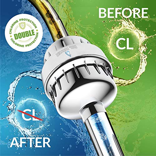 DR.WATER Dr. Water Shower & Tap Filter - Best Quality Softener Purifier For Kitchen Bathroom With Vitamin C Prevent Hair Fall, Reduces Chlorine, Skin Protection From Heavy Metals, Salt 15 Stage (Chrome) - Image 2