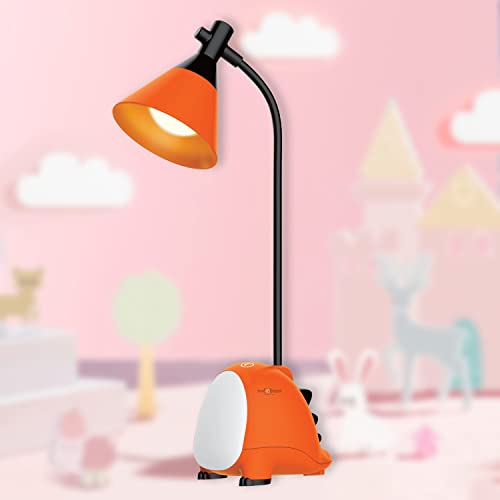 Pick Ur Needs Plastic Study Lamp/LED Table Lamp/Desk Lamp Rechargeable, Foldable Touch Dimmer With Usb Charging 3 Colors Modes,Orange - Image 1