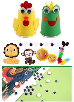 Artlantis Moving Eye Black 10 mm 50 Pack 1 Pack Moving Eye 10MM Hobby Design Kindergarten Nursery Activity Handicraft  - Image 2