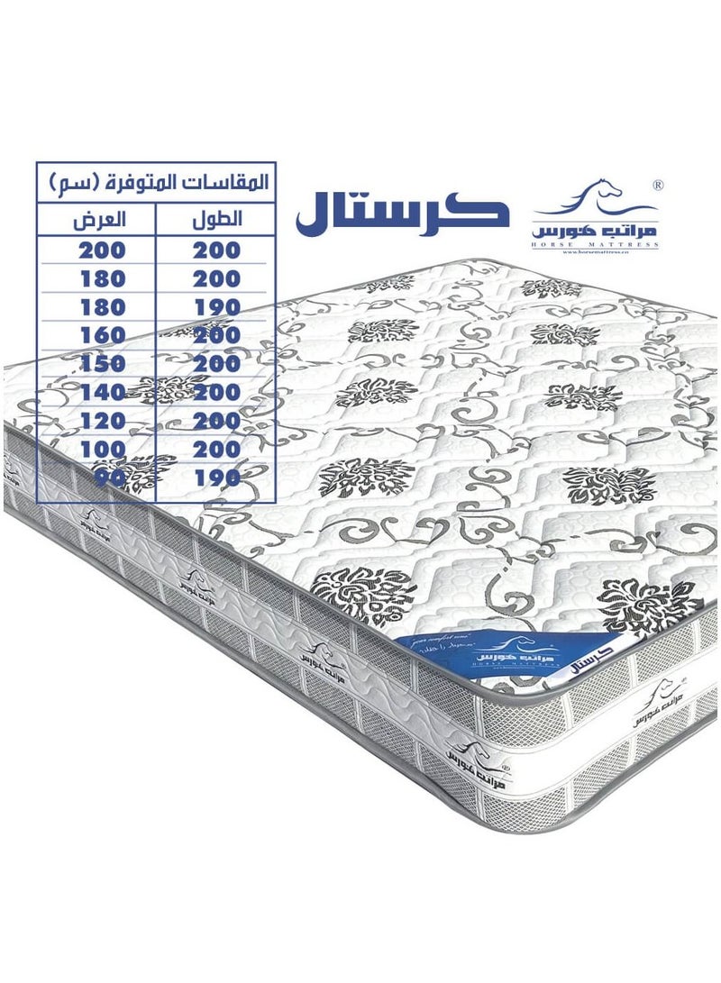 مراتب هورس مرتبة سرير نفر ذات وجهين ومزودة بنوابض بونيل الحلزونية وعليها طبقة من الاسفنج المضغوط الطبي من مراتب هورس مقاس 200 * 120 * 25 سم - Image 3