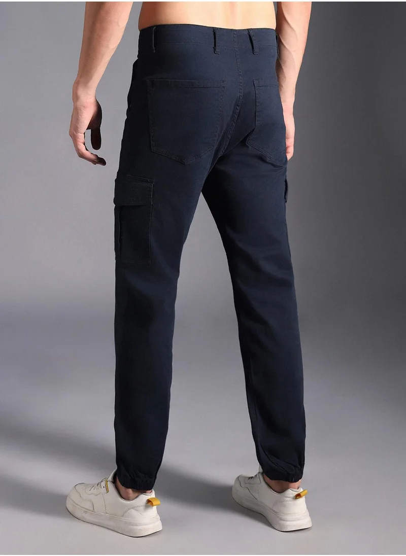 HIGH STAR Men Navy Trousers