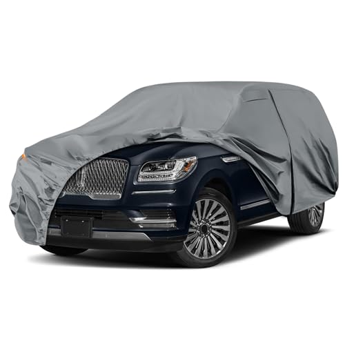 SPORTULI Waterproof Premium Car Covers Replace for 2007-2025 Ford Expedition EL/MAX and Lincoln Navigator L, 10 Layers Heavy Duty All Weather Car Cover with Zipper Door for Snow Rain Dust Protection - Image 1