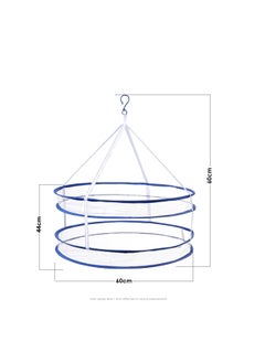 AIWANTO Double Layer Folding Drying Rack Hanging Clothes Laundry Mesh Basket  - Image 3