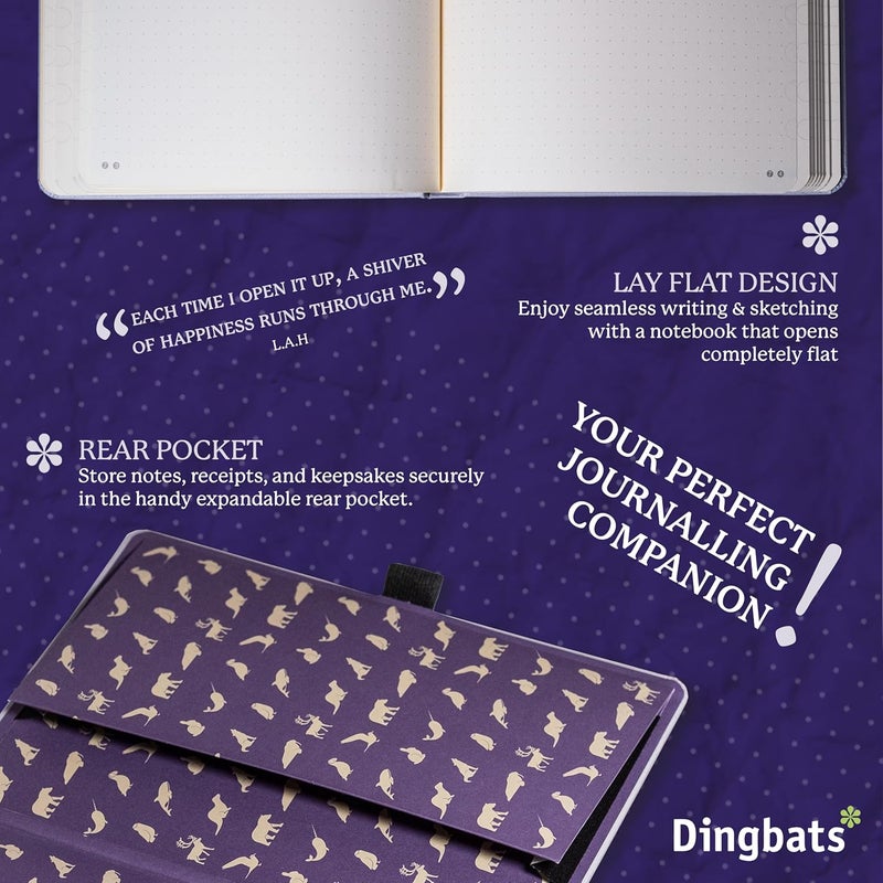 Dingbats* Notebooks Dingbats* Earth A5+ Glicine Arctic Notebook - Dotted Easy store & transit build - Image 5