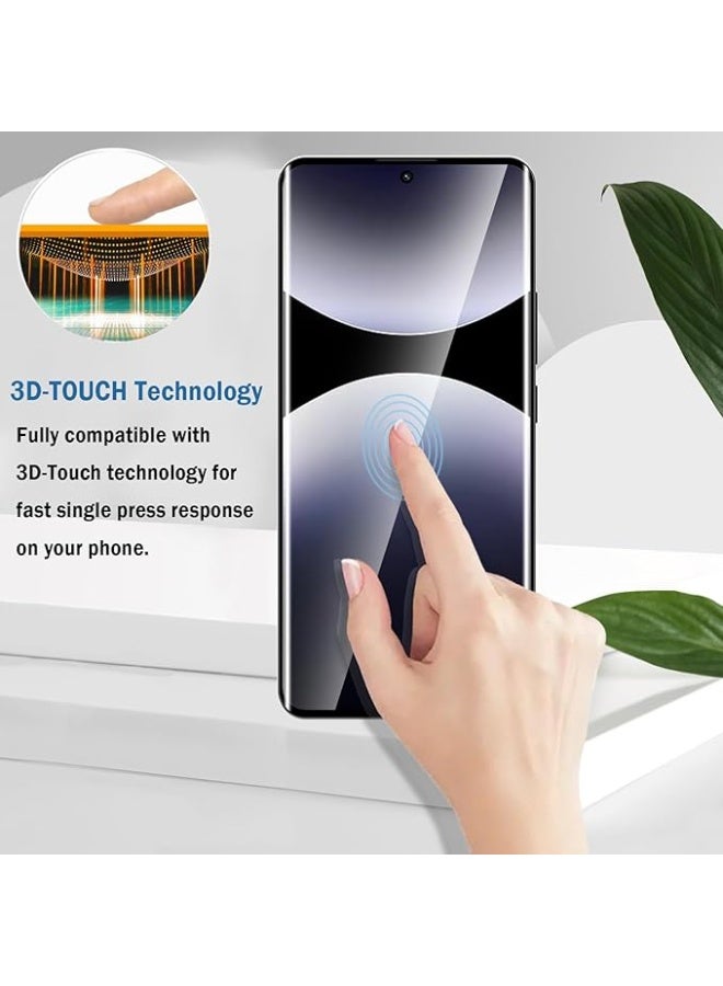 2+2 Pack 3D Screen Protector for Redmi Note 15 Pro+ 5G with Camera Lens Protector,3D Full Coverage HD Clear Scratch Resistant,Bubble-Free for Xiaomi Redmi Note 15 Pro Plus 5G Screen Protector - Image 3