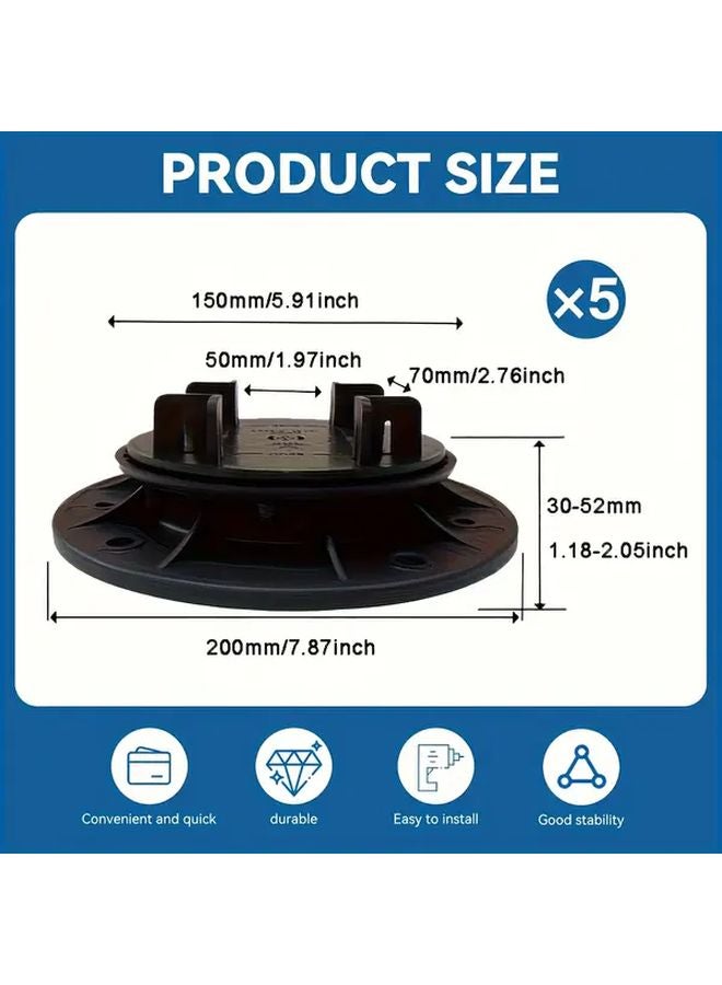 U5 30 52 Mm Floor Tile Support System For Balcony Courtyard Deck Beam - Image 1