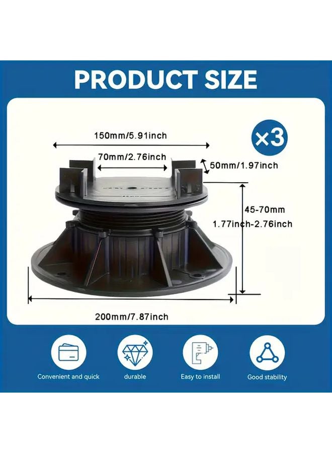 U5 30 52 Mm Floor Tile Support System For Balcony Courtyard Deck Beam - Image 4