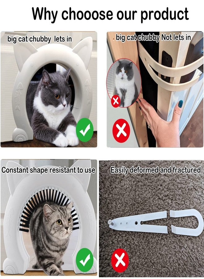 ikuso Indoor Cat Door, Cat Door for Interior Door, Pet Doors for Cat, Kitties and Kittens - Image 3