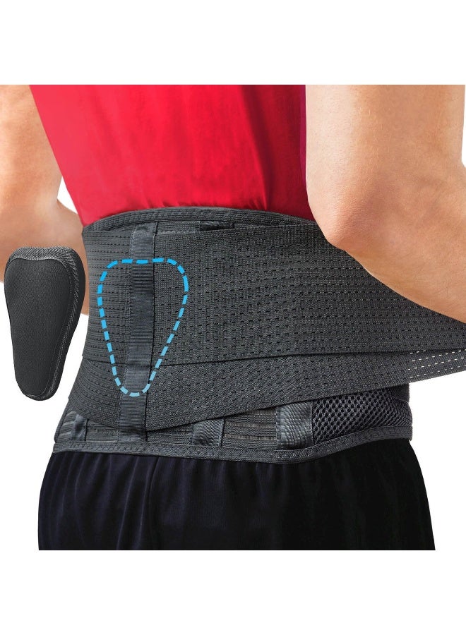 Sparthos Back Brace For Lower Back Pain - Immediate Relief From Sciatica, Herniated Disc, Scoliosis - Breathable Design With Lumbar Support Pad - For Home & Lifting At Work - For Men & Women - Image 1