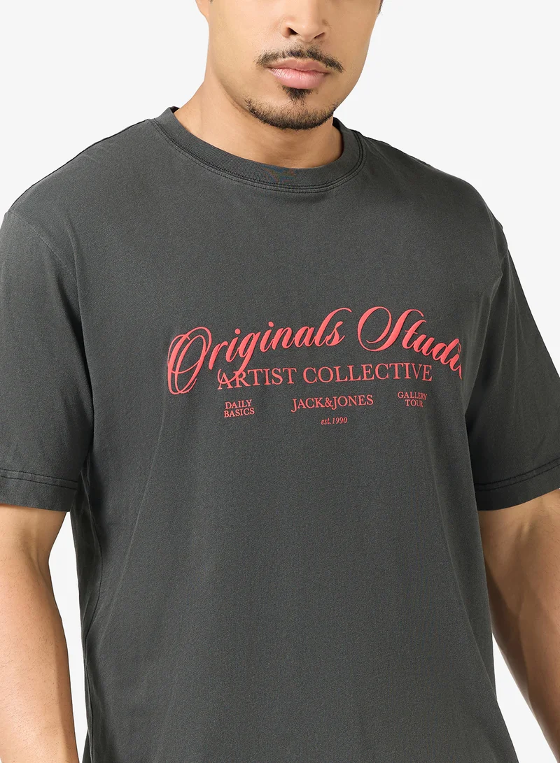 JACK & JONES Graphic Crew Neck T-Shirt