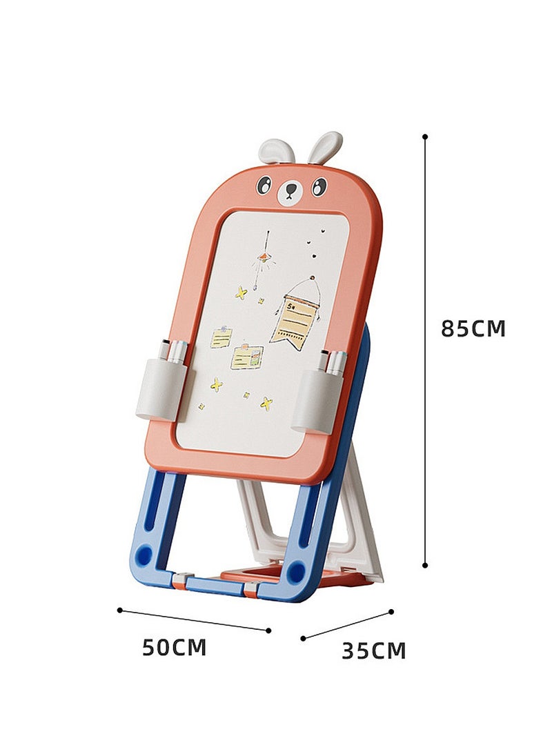 Art Easel for Kids,  Children's drawing board can erase graffiti board Adjustable Standing Rotatable Double Sided Easel  for Toddlers Boys and Girls
