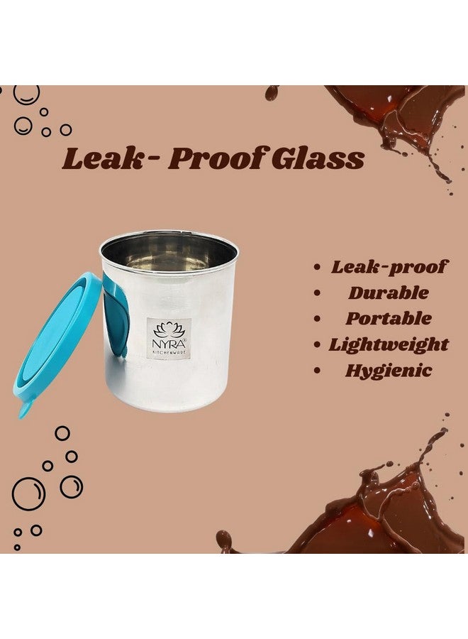 NYRA Stainless Steel Glass/Tumbler With Leak Proof Air Tight Lid, 430 Ml - Image 3