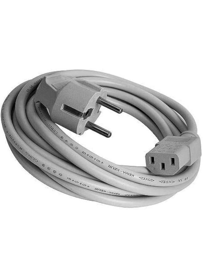 mix max Power cable for computers 3m Equipment Cable for Computers, Monitors, Printers and Projectors, Radios, TVs, Laptops, PC, ,Printers, Rice Cookers, etc - Grey (3 Meters) EU - Image 1