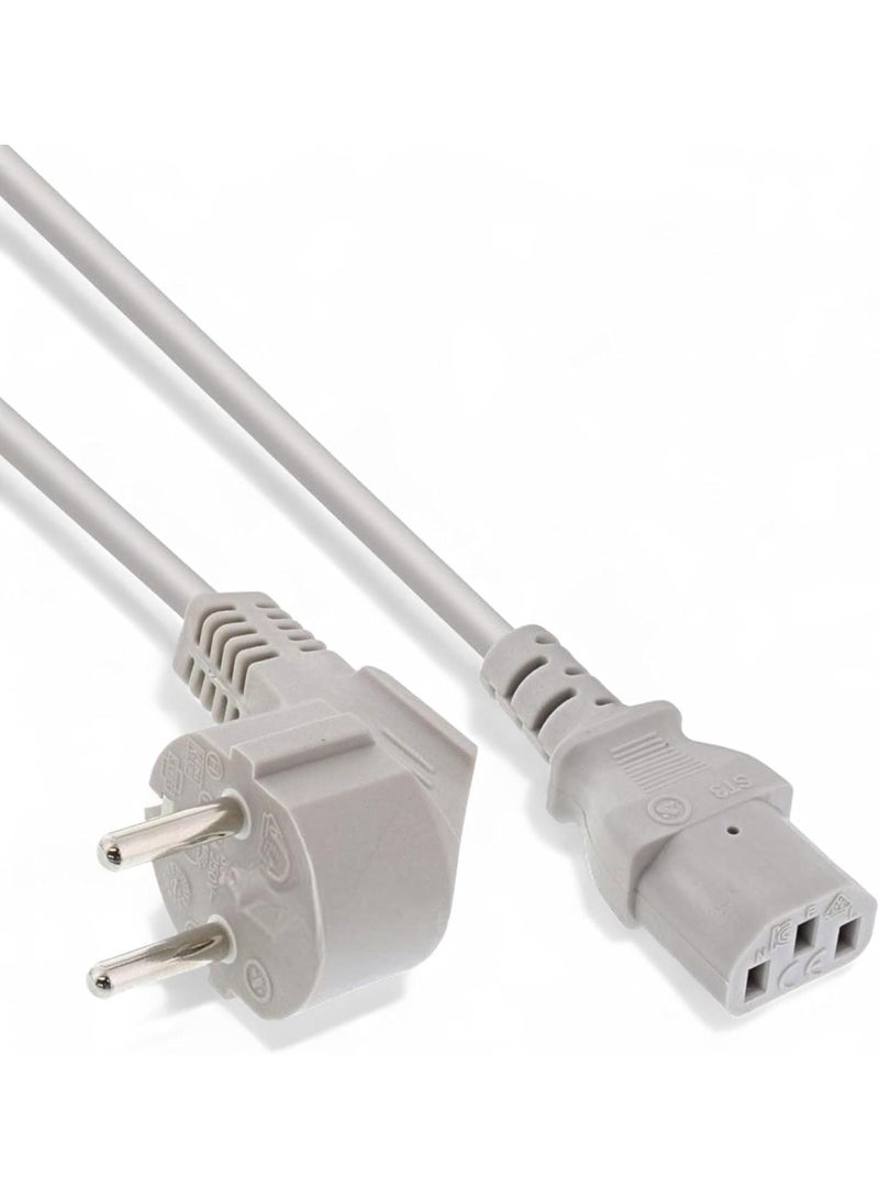 mix max Power cable for computers 3m Equipment Cable for Computers, Monitors, Printers and Projectors, Radios, TVs, Laptops, PC, ,Printers, Rice Cookers, etc - Grey (3 Meters) EU - Image 4