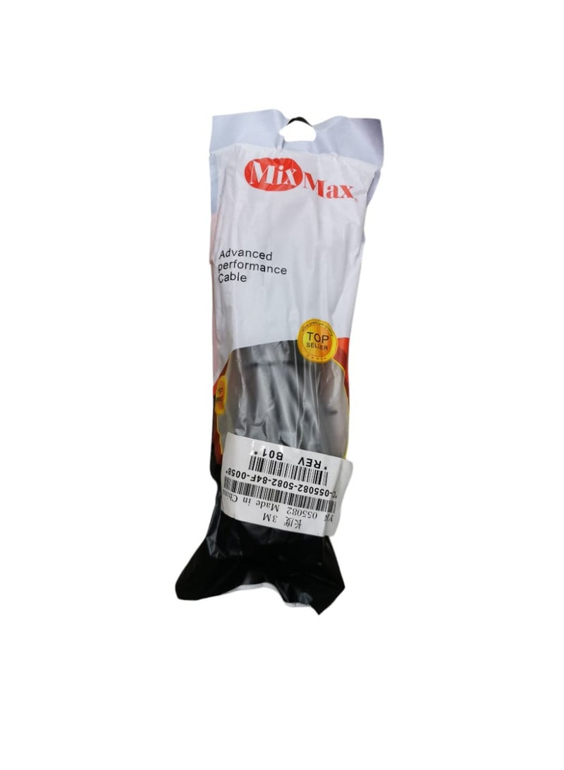 mix max Power cable for computers 3m Equipment Cable for Computers, Monitors, Printers and Projectors, Radios, TVs, Laptops, PC, ,Printers, Rice Cookers, etc - Grey (3 Meters) EU - Image 3