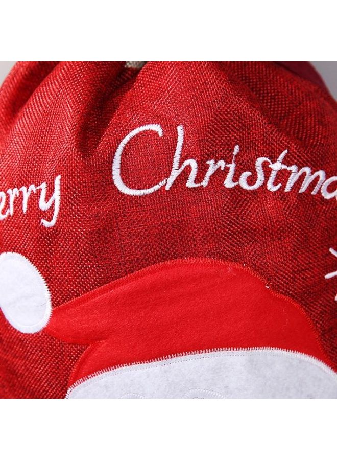 NIBEMINENT 2-Piece Decorations Linen Old Man Snowman Gift Bag Multicolour - Image 4