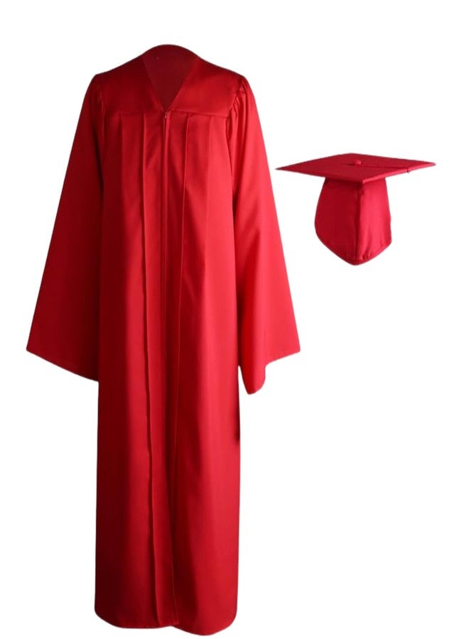Desi Andaaz Kids Convocation Dress Graduation Gown and Cap Set | Breathable Polyester | Ideal for School, Nursery & Kindergarten Graduation(Red)(2-3 Years) - Image 3