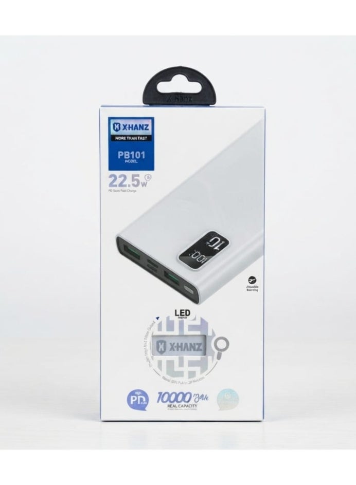 X-Hanz PB101 22.5W 10000mAh Power Bank with LED Digital Display and PD Super Fast Charging - Image 1