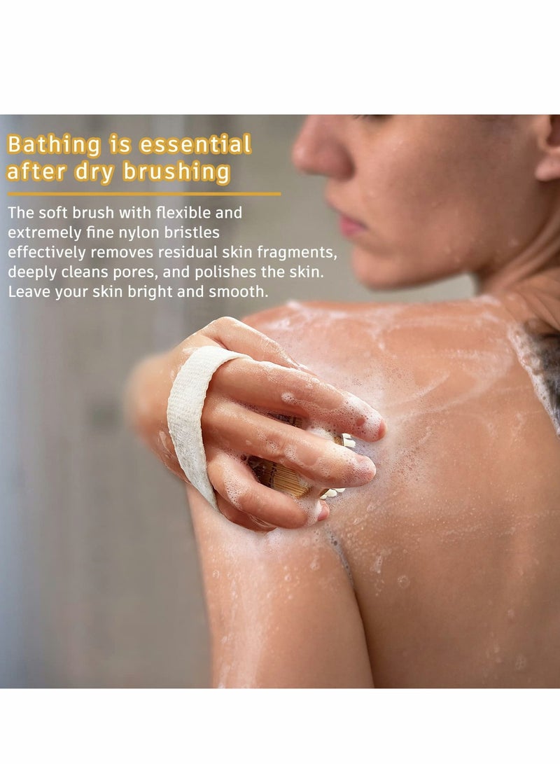 Natural Bristle Body Brush Set for Exfoliation - Perfect for Wet & Dry Brushing to Reveal Smooth, Radiant Skin - Image 5
